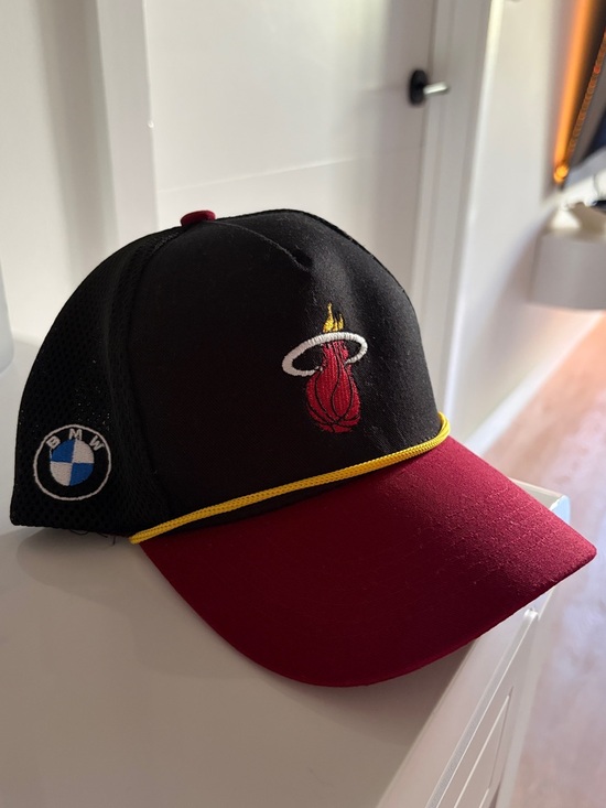 BMW Other - Miami Heat Black & red Snapback Cap with BMW Patch